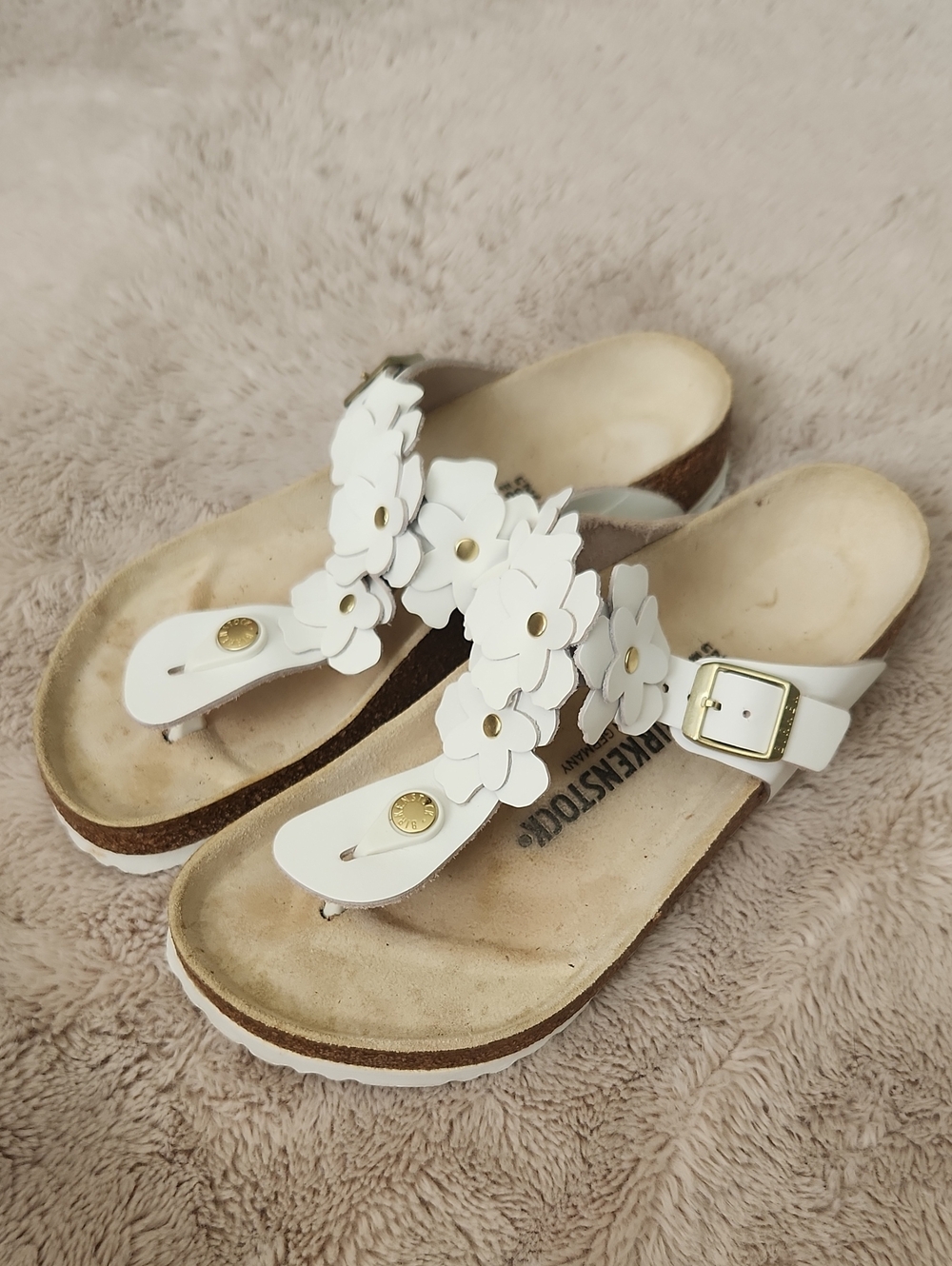 Birkenstock Gizeh Flower Sandals Coquette Feminine Flirty Boho